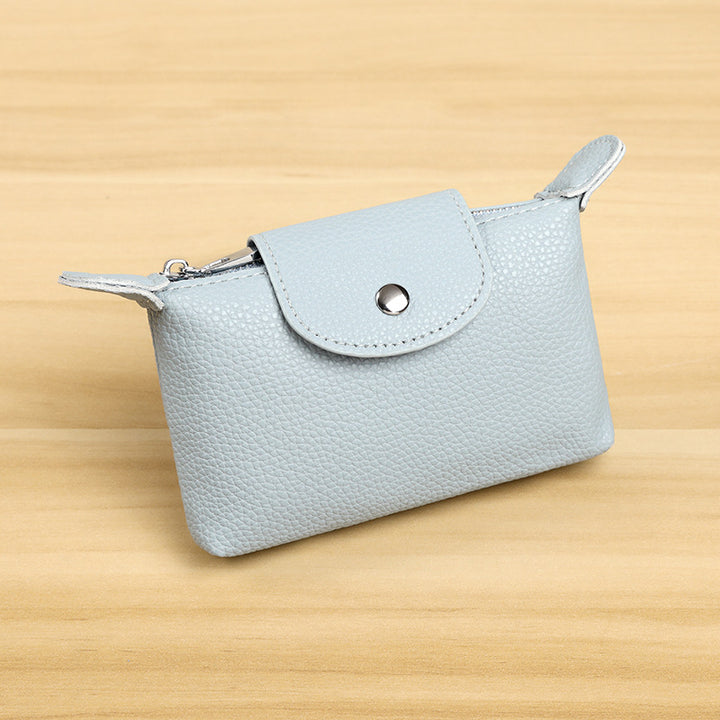 Stilvolle Leder Münztasche