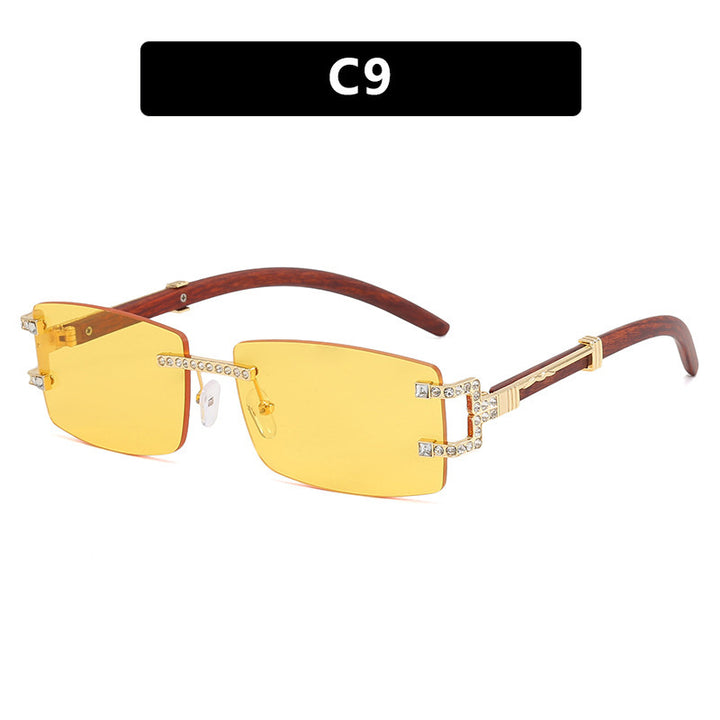 Damen exklusive Sonnenbrille im eleganten Design mit Strass-Akzenten Karnz