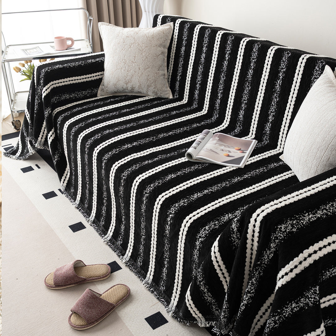Gestreifte Textur Sofa Decke