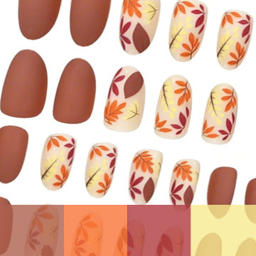 Künstlerische florale Overlay-Nagelverstärkungen Karnz