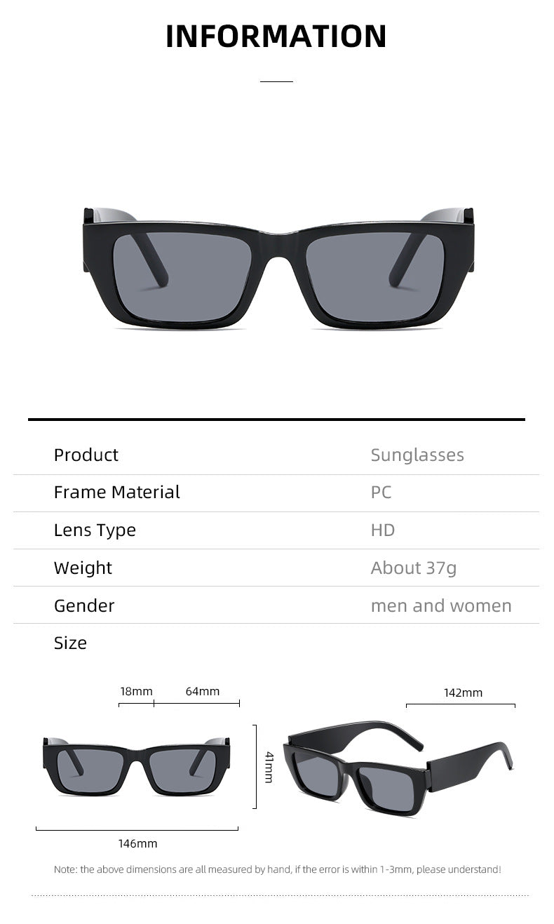 Damen modische rechteckige Sonnenbrille im innovativen Design Karnz