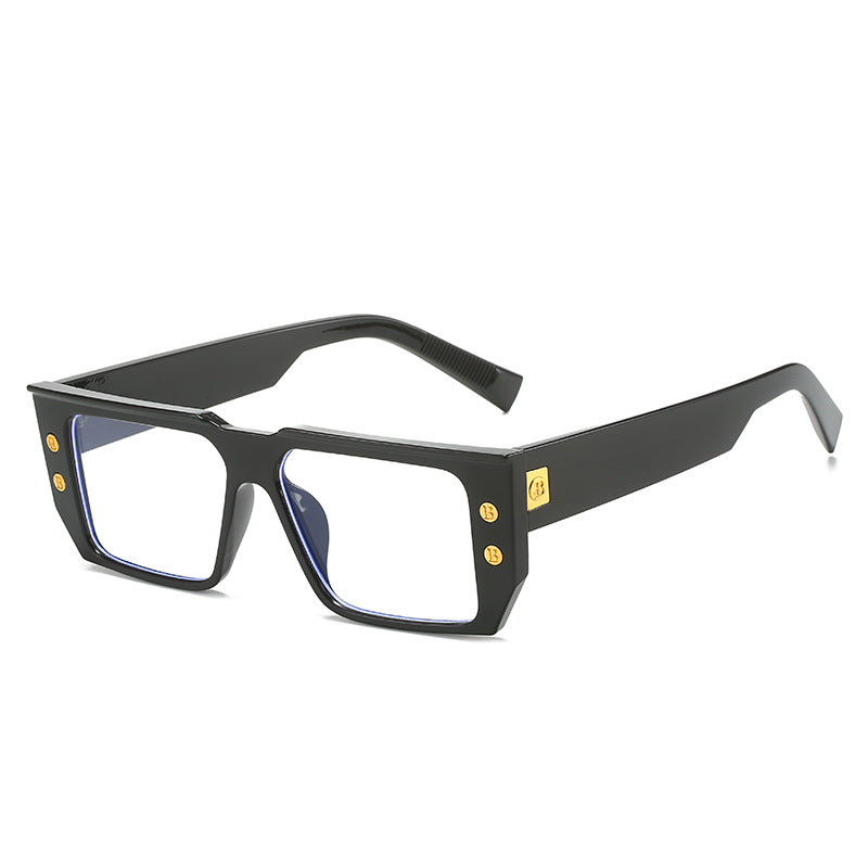 Damen modische klare Brille mit goldenen Akzenten Karnz