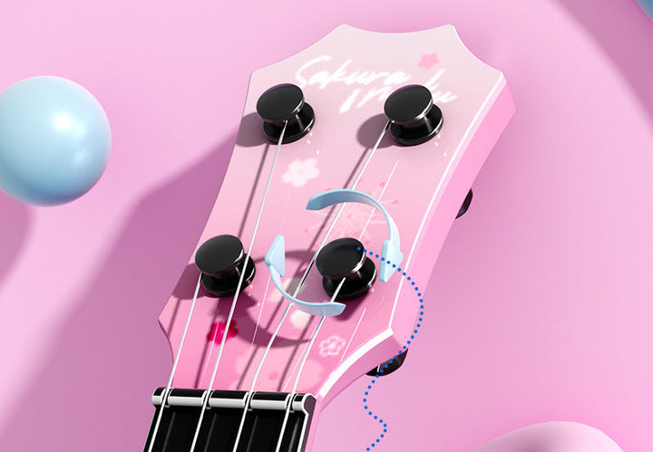 Dekorative Ukulele Spielzeug Karnz