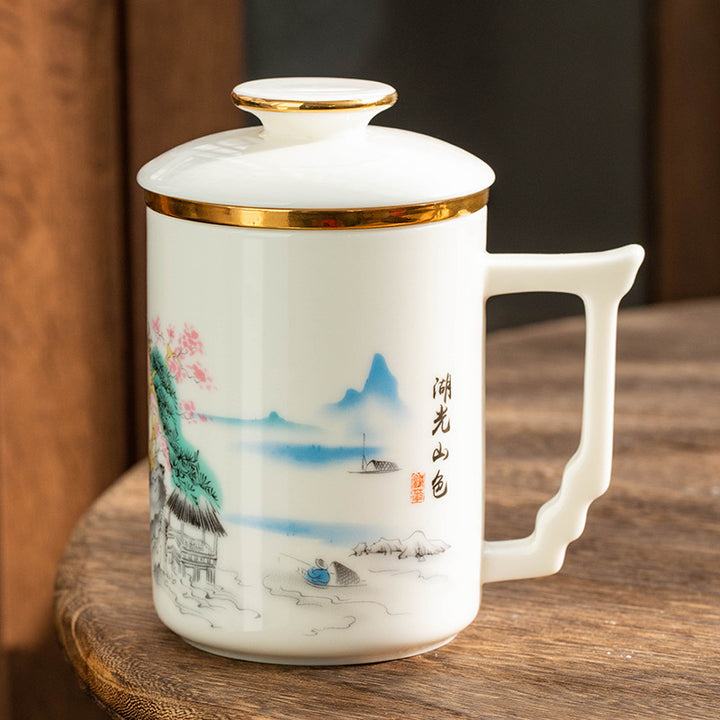 Künstlerische dekorative Teetasse