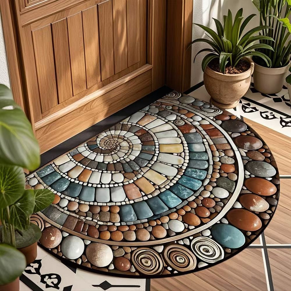 Dekorativer Spiralmuster Fußmatte für Zuhause