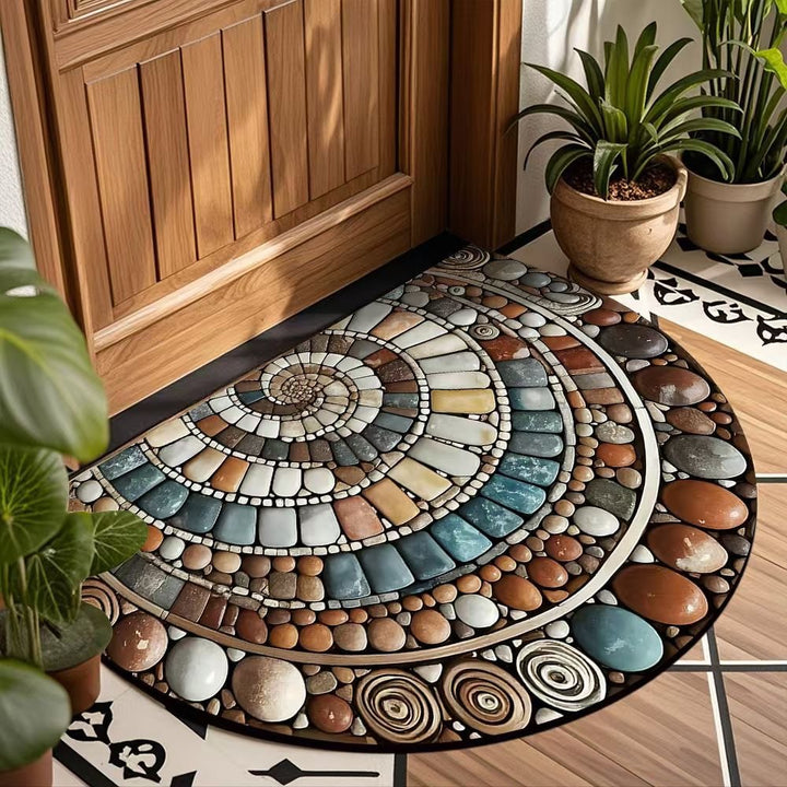 Dekorativer Spiralmuster Fußmatte für Zuhause