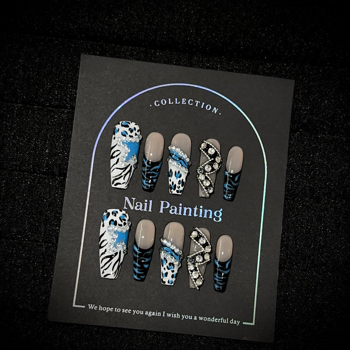 Elegantes Press-On-Nagelkunst-Set