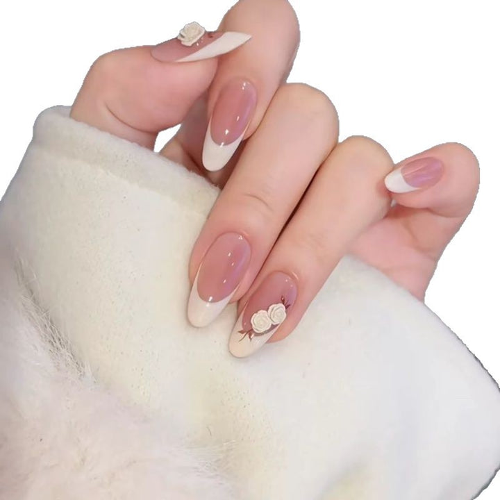 Elegante französische Tipp dekorative Nagelverlängerungen 1790864885