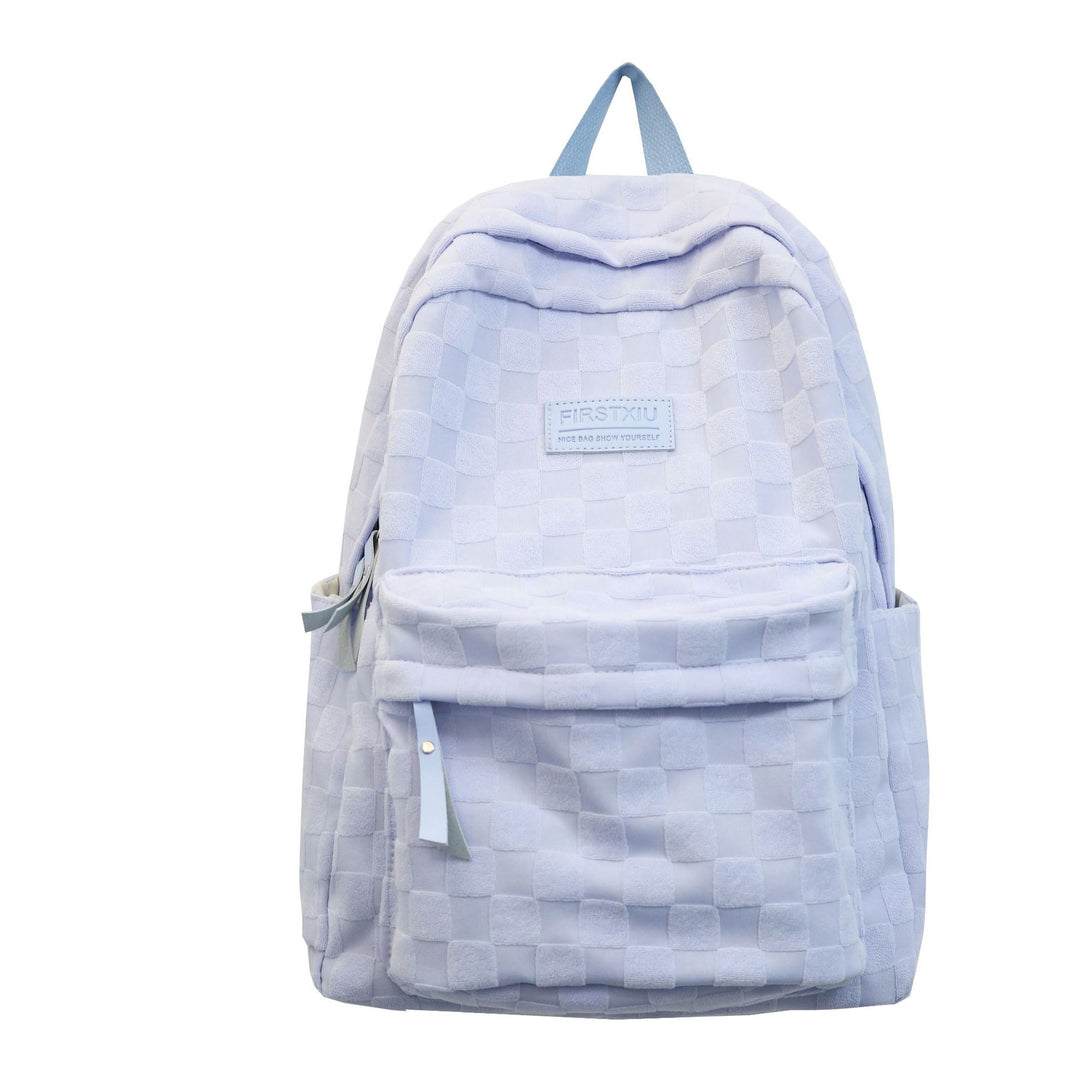 Klassischer kariert gemusterter Rucksack Karnz