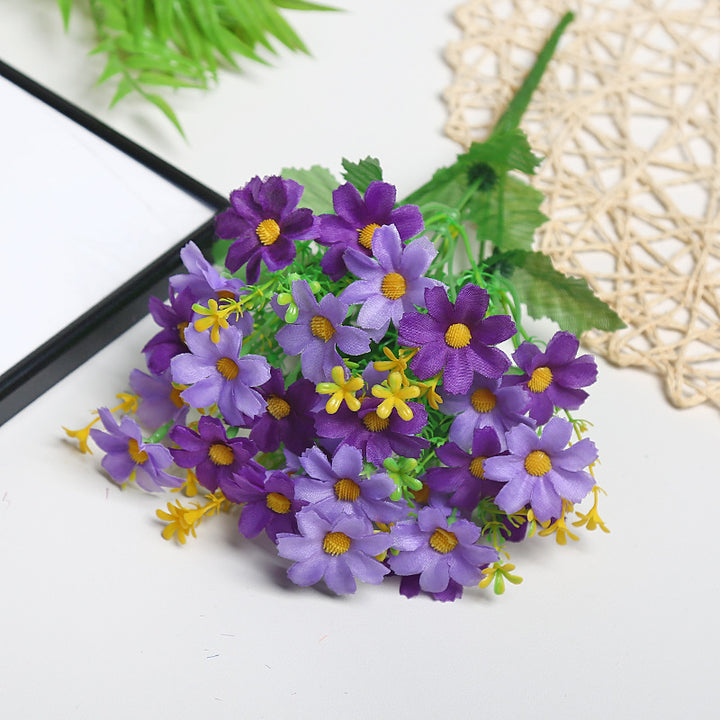 Lebensechter Stoff Blumenstrauß