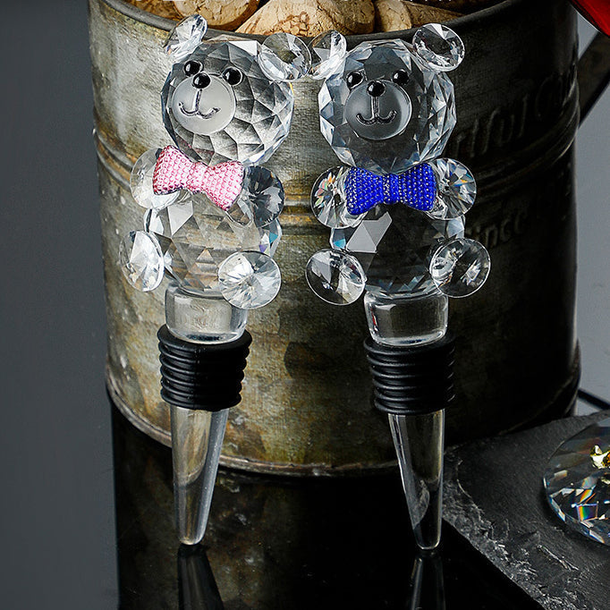 Metallic Flower Crystal Weingläser mit Dekanter Koffer Set | Karnz