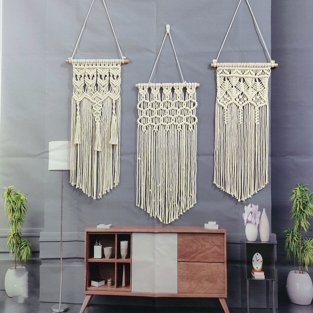 Bohemian Makramee Wandteppich Karnz