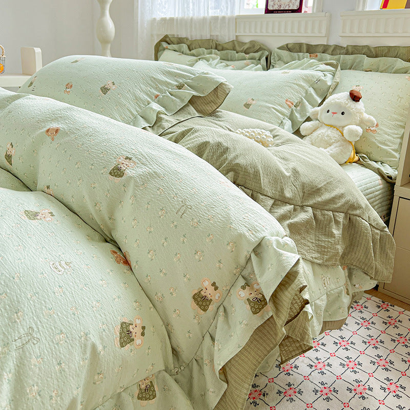 Verspieltes Polka Dot Bettwäsche Set