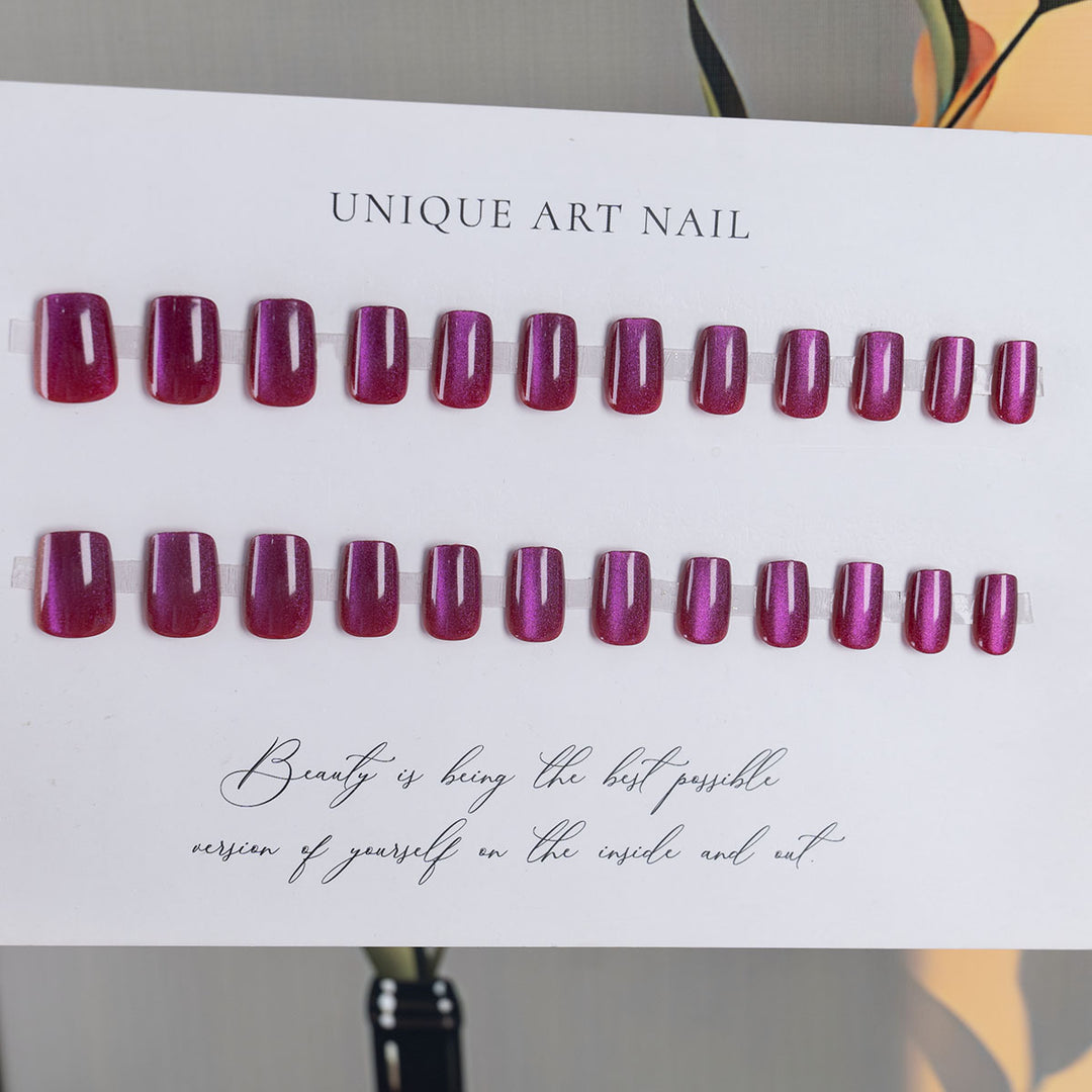 Glitzerndes ovales Press-On-Nagelset