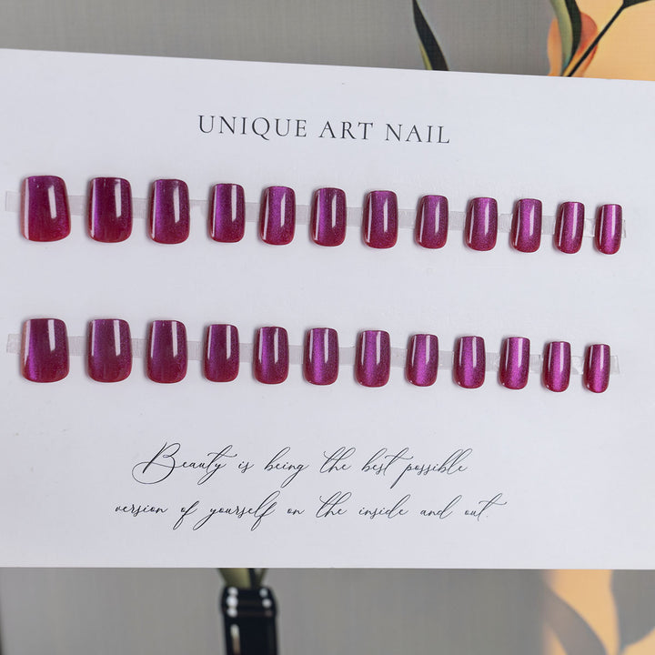Glitzerndes ovales Press-On-Nagelset