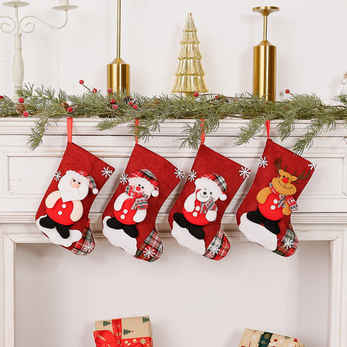 Weihnachtsstrumpf mit Rentierdesign Karnz