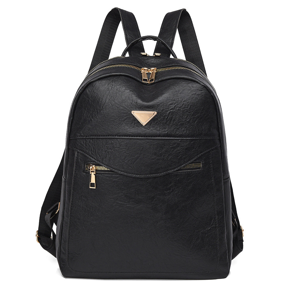 Elegante Faux Leder Rucksack Karnz