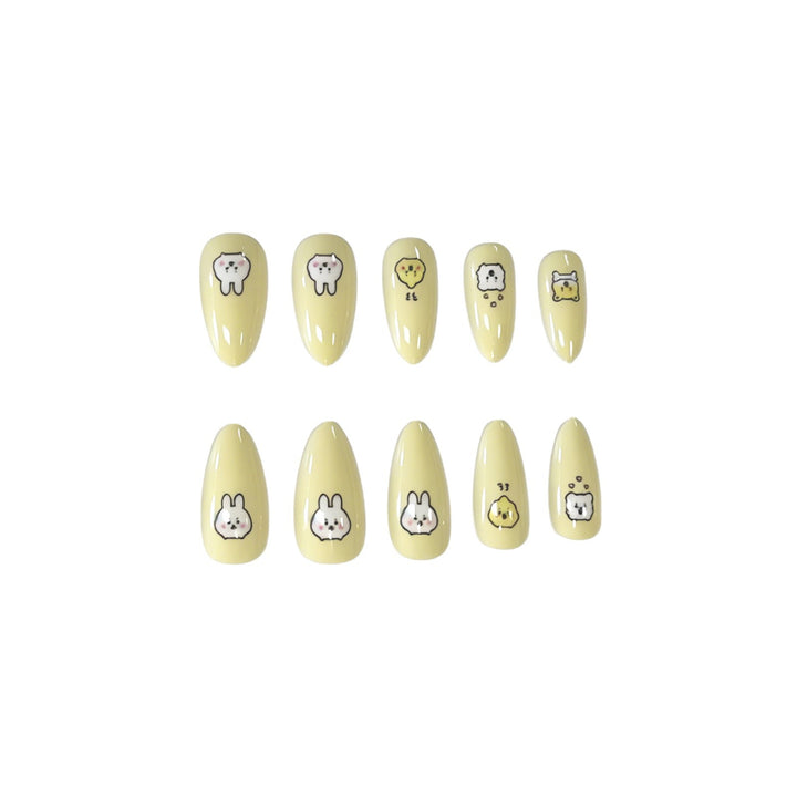 Niedliche Cartoon-Tier-Nagelkunst-Verzierungen Karnz