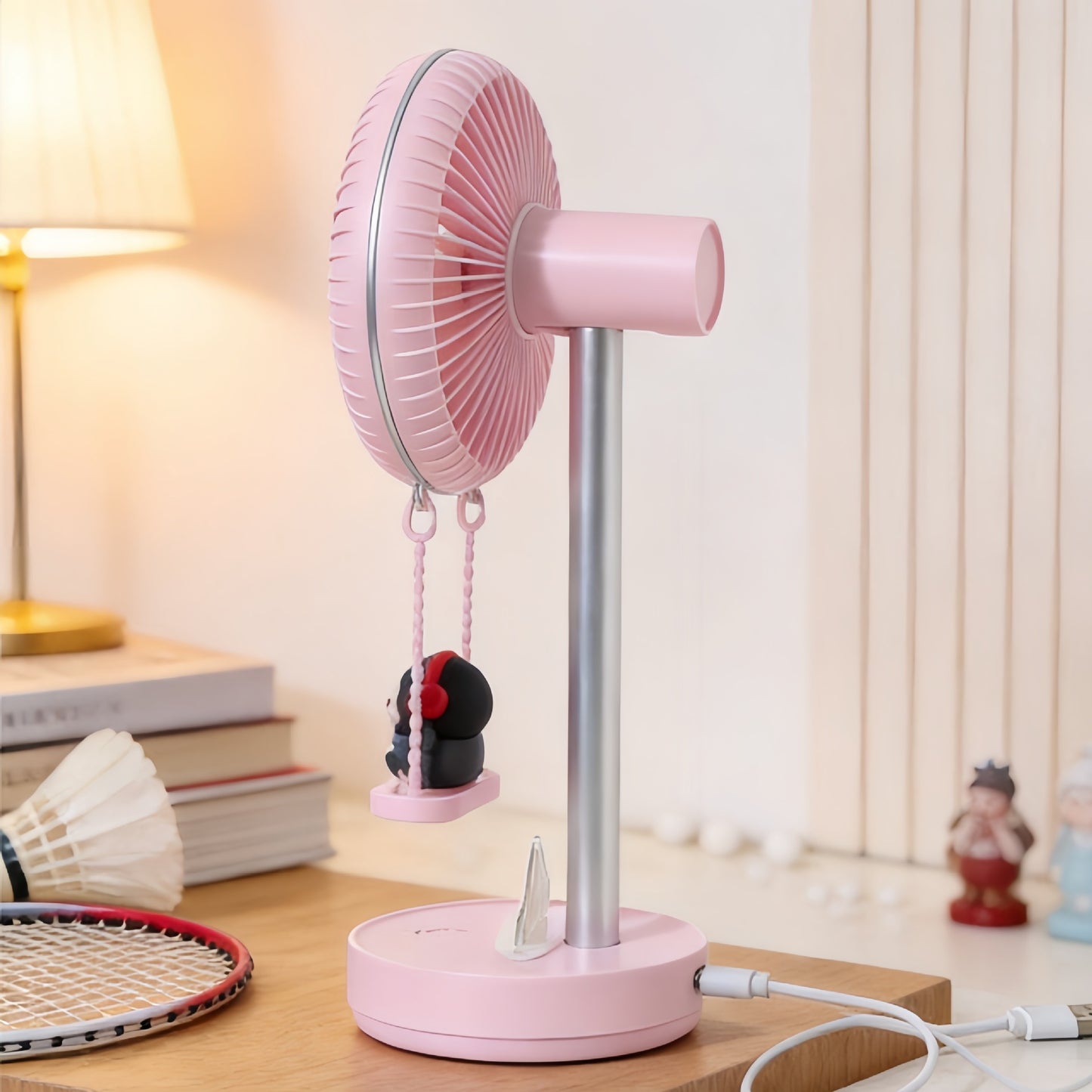 Damen Kreativer Tischventilator mit integriertem Tiermotiv Karnz