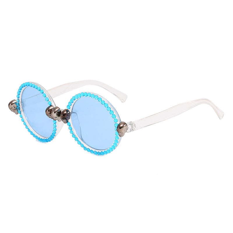 Damen Extravagante runde Sonnenbrille Karnz