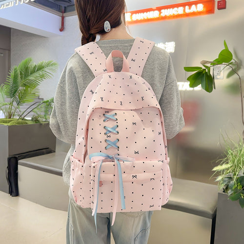 Stylische Schnürverschluss verzierten Rucksack Karnz