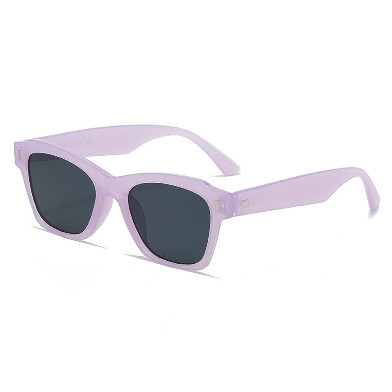 Damen modische Sonnenbrille mit transparentem Rahmen und hochwertigem UV-Schutz Karnz