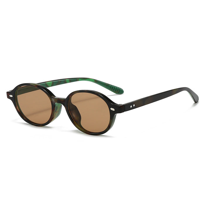 Zeitgenössische runde Rahmen Sonnenbrille