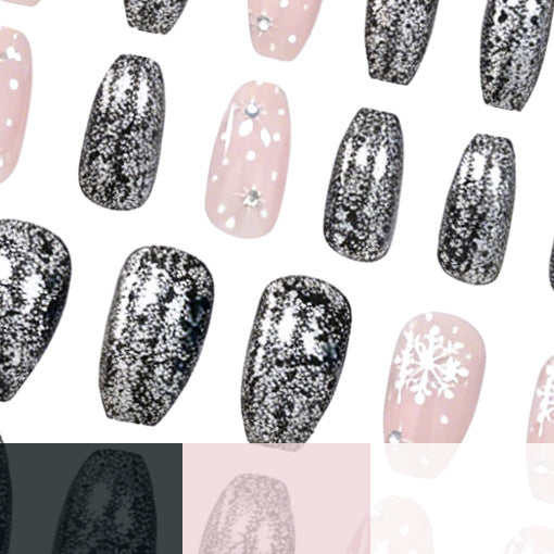 Festliche Glitter-Nagelkunst-Verstärkungen Karnz