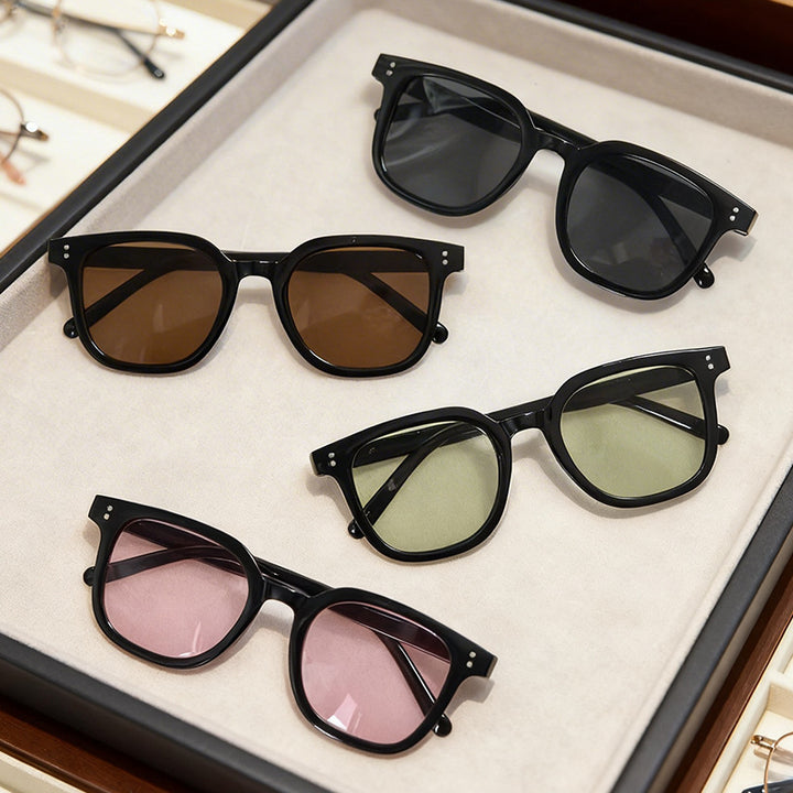 Moderne Übergrößen Quadratische Sonnenbrille Karnz