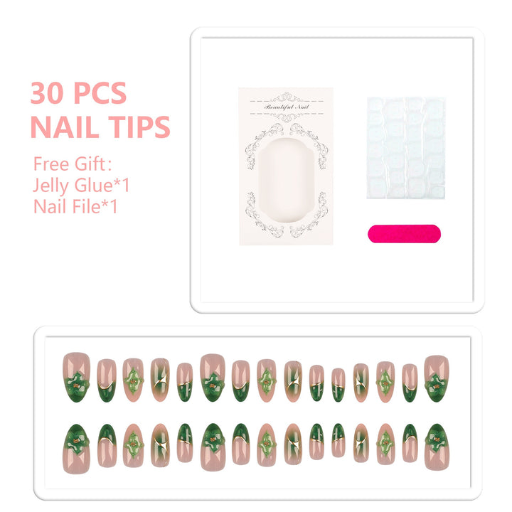 Künstlerisches Floral Nagelspitzen Set