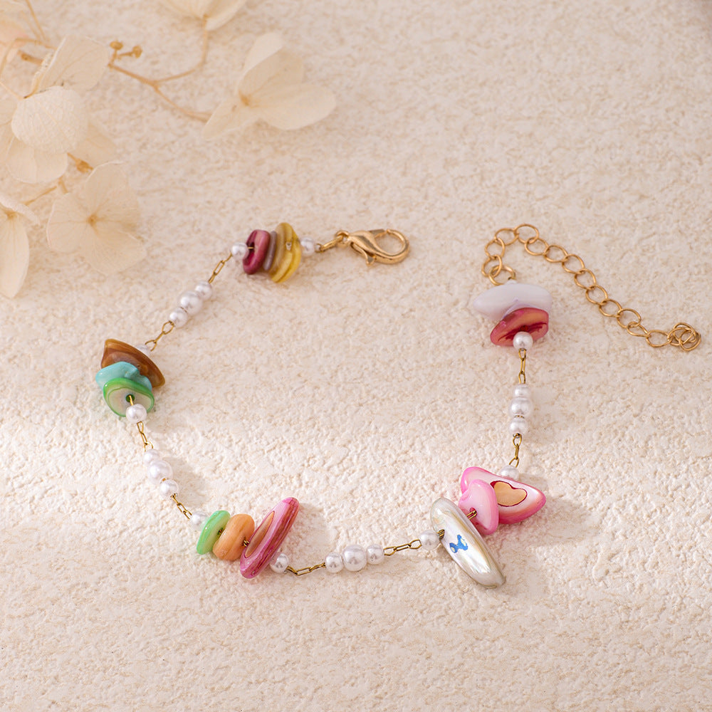 Chic Perlen- und Edelsteinarmband Karnz