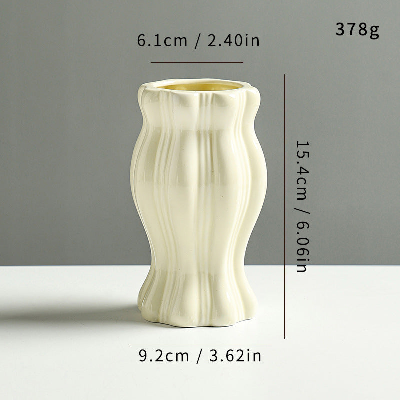 Elegante dekorative Keramikblumenvase