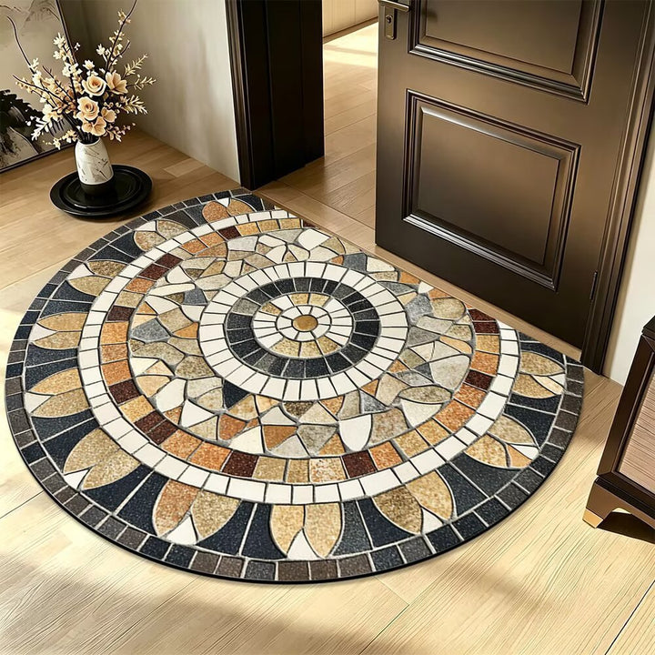 Künstlerischer Mosaikrunde Teppich