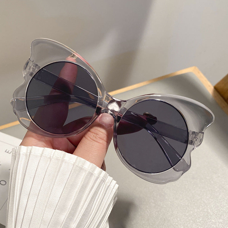 Damen Cat-Eye Sonnenbrille mit einzigartiger Rahmenführung und UV-Schutz Karnz