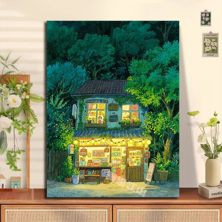 Gemütliche Ferienhaus Landschaft Wandkunst Karnz