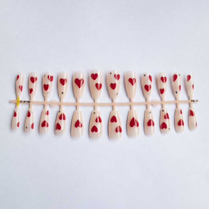 Herz-musteriges Gel-Nagelkunst-Kit