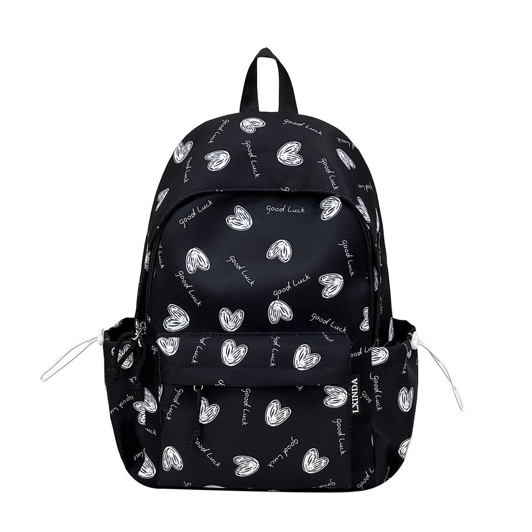 Herz Muster Casual Rucksack Karnz