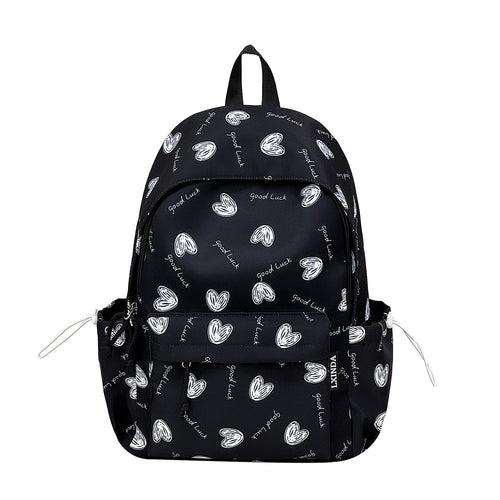 Herz Muster Casual Rucksack Karnz