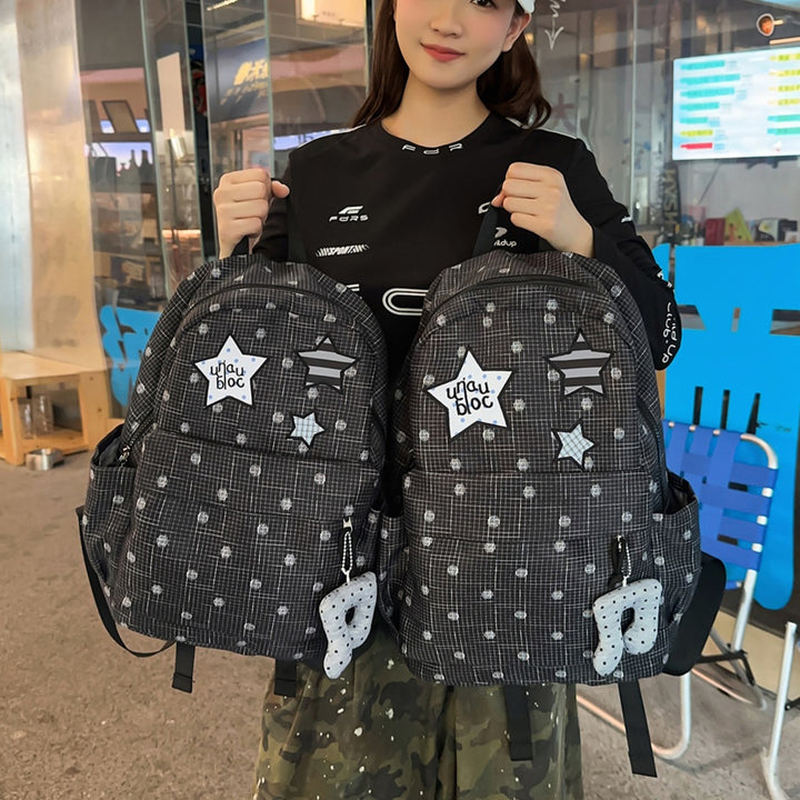 Polka-Dots-Musterer Casual Rucksack Karnz