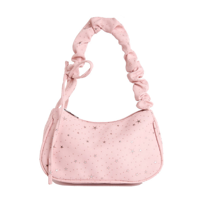 WoChic Schlaff Star-Muster Handtasche Karnz