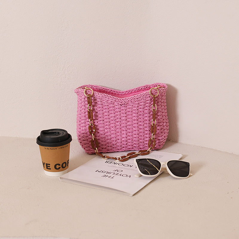 Damen Handtasche mit elegantem Kettenhenkel Karnz
