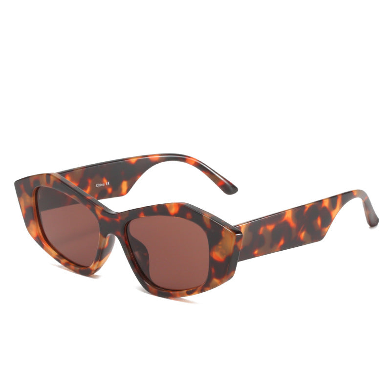 Damen geometrische Sonnenbrille mit einzigartigem, futuristischem Design Karnz