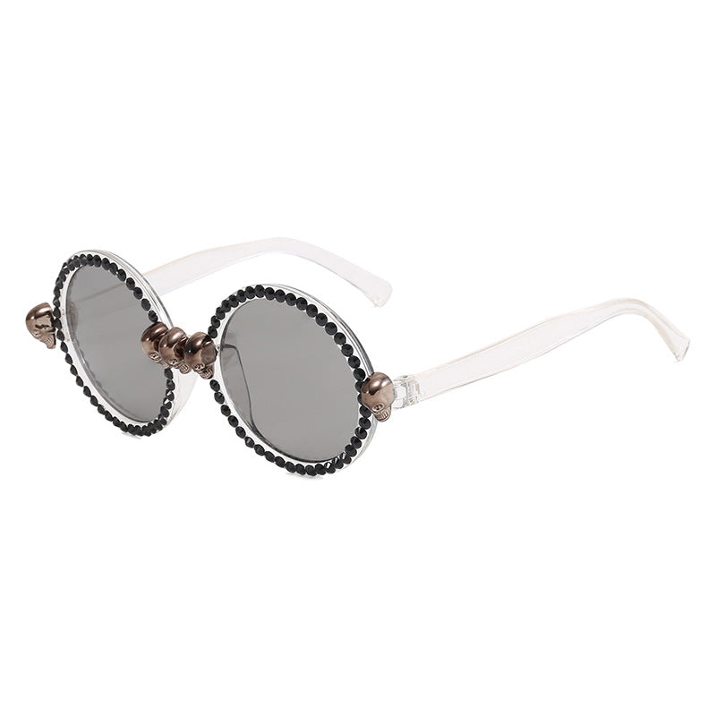 Damen Extravagante runde Sonnenbrille Karnz