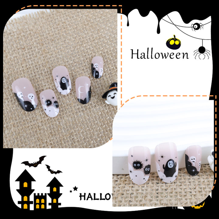 Kreatives Kunstnagelset mit Halloween-Motiven Karnz