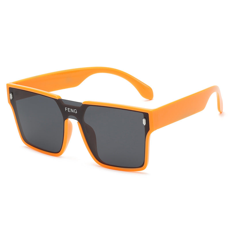 Damen modische quadratische Sonnenbrille mit robustem Kunststoffrahmen Karnz