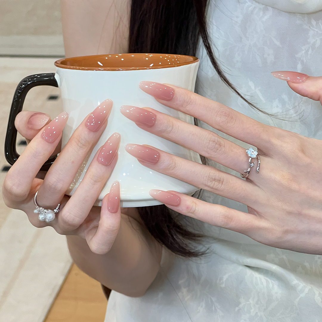 Stunning Ombré Stiletto Press-On Nageldesign Karnz