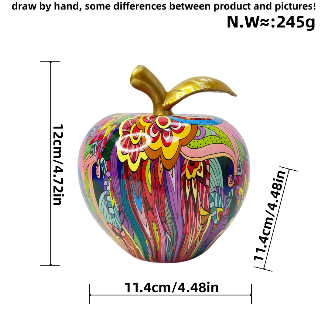 Dekorative Apfelfigur mit künstlerischem Design Karnz