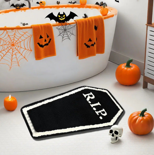 Halloween-Themen-Plüsch-Badeteppich