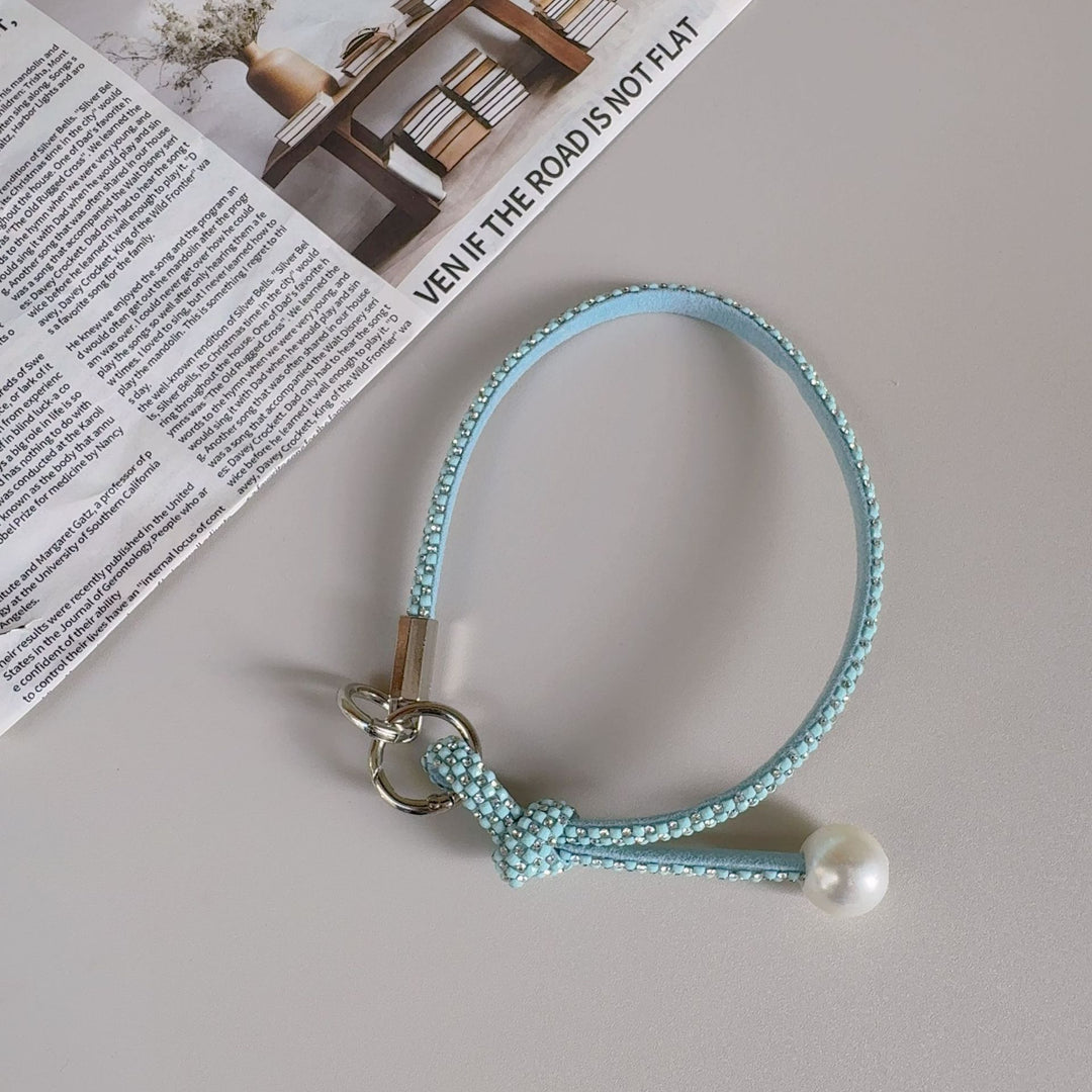 Elegante geknotte Perlenarmband-Band Karnz