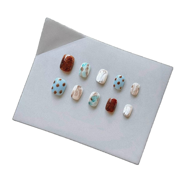 Abstraktes Künstlerisches Aufklebenägel-Set